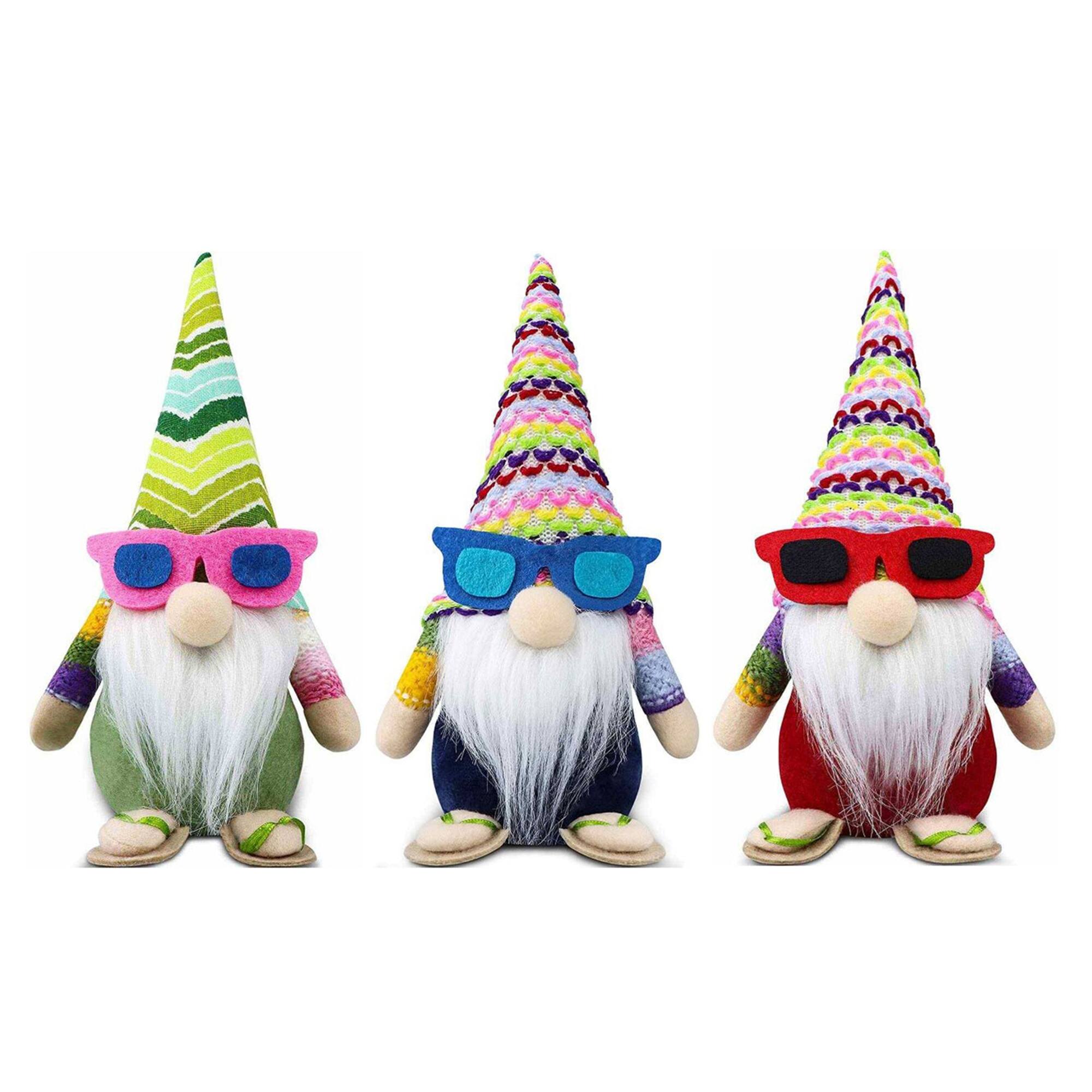 Santa's Workshop 8" Tropical Gnomes Decoration Set